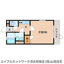 静岡県静岡市葵区瀬名中央1丁目（賃貸アパート1K・1階・27.80㎡） その2