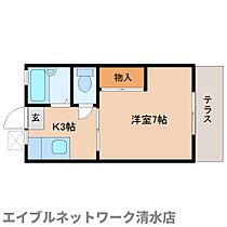 静岡県静岡市清水区三保（賃貸アパート1K・1階・22.23㎡） その2