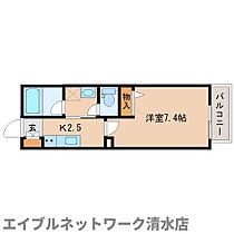 静岡県静岡市清水区三保松原町（賃貸アパート1K・2階・25.68㎡） その2