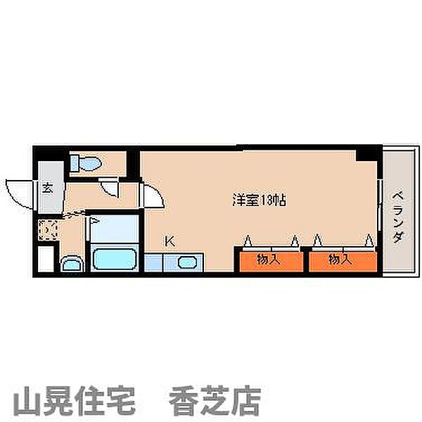 奈良県香芝市瓦口(賃貸マンション1R・2階・35.10㎡)の写真 その2