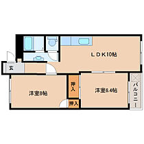 当麻寺ハイツ 401 ｜ 奈良県葛城市當麻（賃貸マンション2LDK・4階・54.55㎡） その2