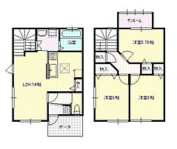 ピサリ北加積C 3LDKの間取図画像