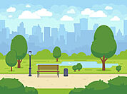 公園「千成町第2公園まで1400ｍ」