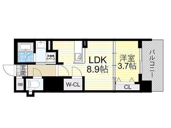 RJRプレシア南堀江 1302｜大阪府大阪市西区南堀江２丁目(賃貸マンション1LDK・13階・34.50㎡)の写真 その2