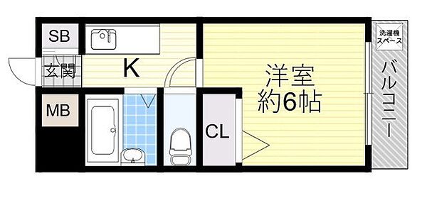 大阪府大阪市北区天満橋３丁目(賃貸マンション1K・7階・19.12㎡)の写真 その2