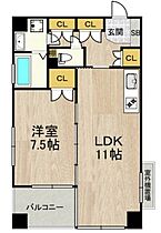 大阪府大阪市福島区吉野１丁目2番14号（賃貸マンション1LDK・9階・44.58㎡） その2