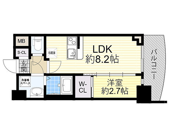 セレニテ天六ミラク 404｜大阪府大阪市北区長柄中１丁目(賃貸マンション1LDK・4階・27.93㎡)の写真 その2