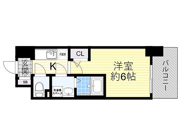 エスリードレジデンス梅田グランゲート 805｜大阪府大阪市北区豊崎６丁目(賃貸マンション1K・8階・21.09㎡)の写真 その2