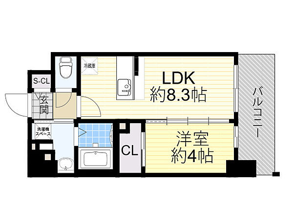 エスリードレジデンス梅田グランゲート 1310｜大阪府大阪市北区豊崎６丁目(賃貸マンション1LDK・13階・32.17㎡)の写真 その2