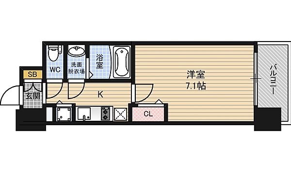 プレサンス野田阪神駅前ザ・ファースト ｜大阪府大阪市福島区海老江７丁目(賃貸マンション1K・11階・25.01㎡)の写真 その2