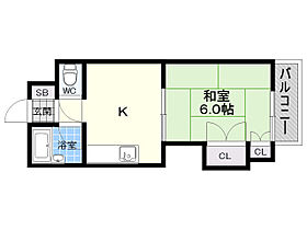 Collection中崎1  ｜ 大阪府大阪市北区中崎西４丁目3番4号（賃貸マンション1K・6階・21.88㎡） その2