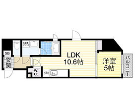 シーズンフラッツ梅田北  ｜ 大阪府大阪市北区豊崎４丁目3番5号（賃貸マンション1LDK・10階・37.39㎡） その2