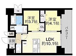 プレサンス九条グランデリーヴ 13階/-