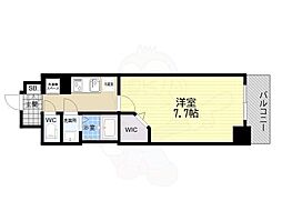 ミラージュパレス大阪ドームProsper 1Kの間取図画像