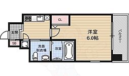 エスリード新梅田ノースポイント 1Kの間取図画像