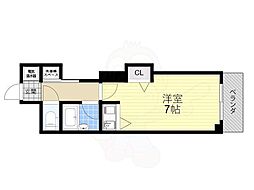 スカイライト新大阪 ワンルームの間取図画像