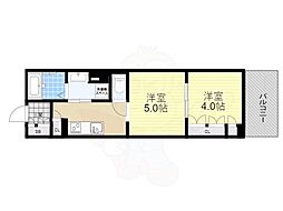 ブランズ大阪福島 2Kの間取図画像