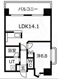 アルグラッドサギス 1LDKの間取図画像