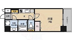アーバネックス梅田西 1Kの間取図画像