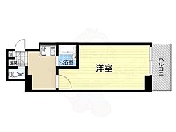 アバンダンス天神橋 1Kの間取図画像