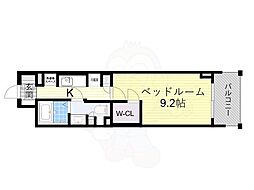 コンフォリア北堀江一丁目 ワンルームの間取図画像