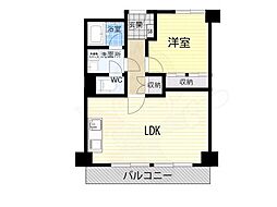 福島スカイハイツ 1LDKの間取図画像