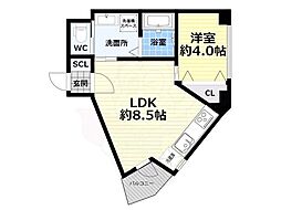LuXe梅田西 4階/-
