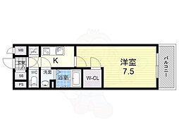 ファーストフィオーレ福島野田2 1Kの間取図画像