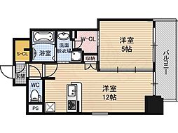 アーバネックス本町 1LDKの間取図画像