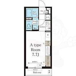 リブリ・シャルマン・パレス・吉野 1Kの間取図画像
