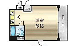 メゾンドゥレイナ ワンルームの間取図画像