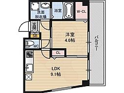セブンオークス 1LDKの間取図画像