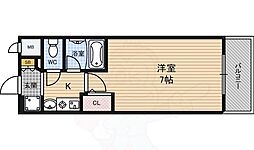 エスリード梅田西3 1Kの間取図画像
