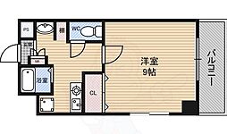 アーバンコート福島 1Kの間取図画像