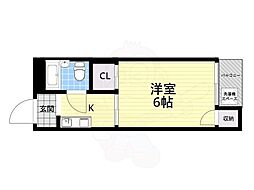東洋ライオンズマンション野田 ワンルームの間取図画像