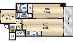 S-FORT福島ラルーナ 1SLDKの間取図画像