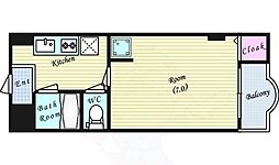 リレイション野田 1Kの間取図画像