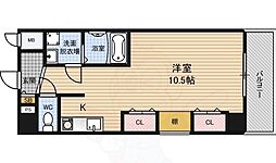 ファーストリバー ワンルームの間取図画像