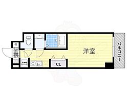 ファーストリバー ワンルームの間取図画像