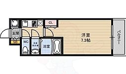 サムティ江戸堀ASUNT 1Kの間取図画像