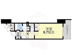 エスポルテ福島 1Kの間取図画像