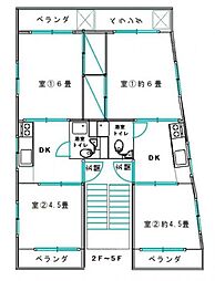 サンハイツ新板橋の間取図画像