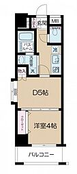 日神デュオステージ川越新富町 1DKの間取図画像