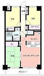日神パレステージ山手西 3LDKの間取図画像