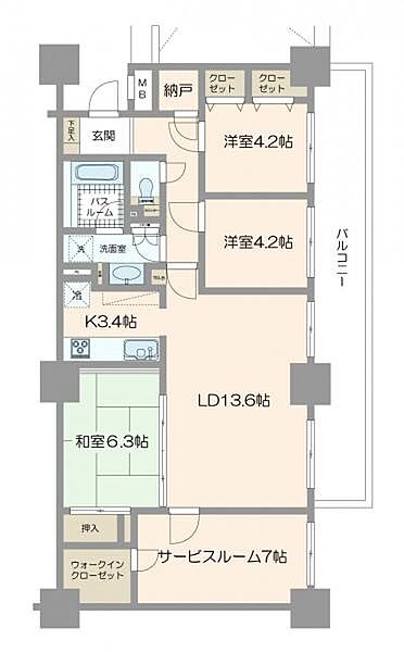 間取りを拡大表示