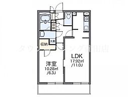 京急空港線 大鳥居駅 徒歩12分の賃貸マンション 4階1LDKの間取り