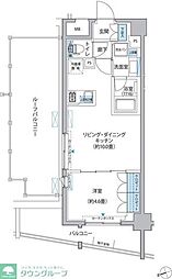 プラネソシエ大森山王 801 8階1LDKの間取り