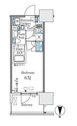 ParkCube大井町レジデンス 1Kの間取図画像