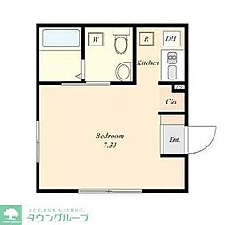 CityResidence西大井 ワンルームの間取図画像