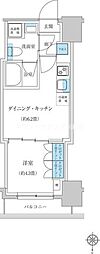 レジディア蒲田プレイス 1DKの間取図画像